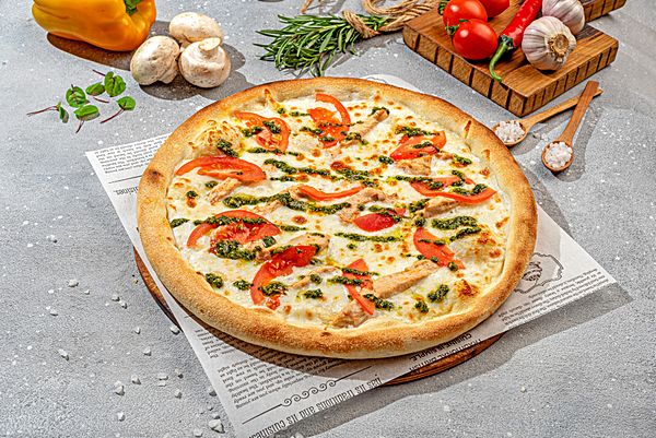 Пицца Песто цыпленок