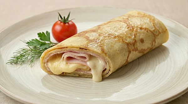 Блин С сыром и ветчиной