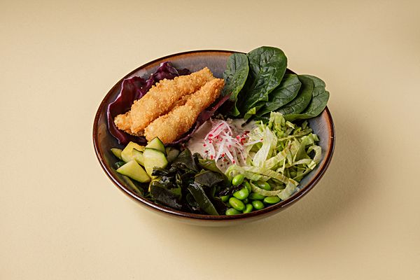 Поке с креветкой темпура