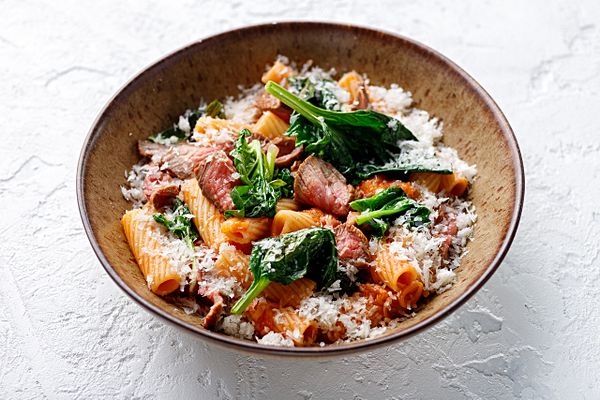 Паста с ростбифом