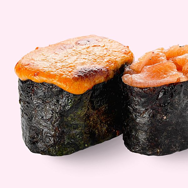 Лосось гункан запечённый