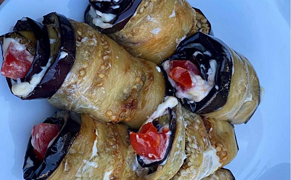 Рулет из баклажан