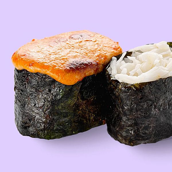 Краб гункан запечённый