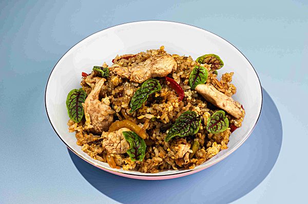 Тяхан с курицей