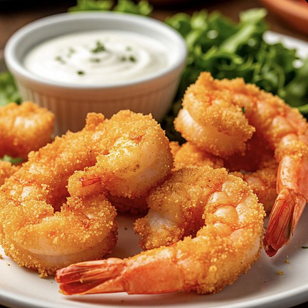 Тигровые креветки в панировке