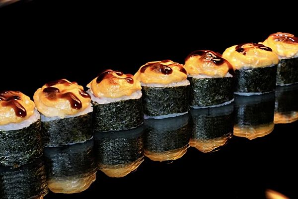 Запечённый спайси с креветкой