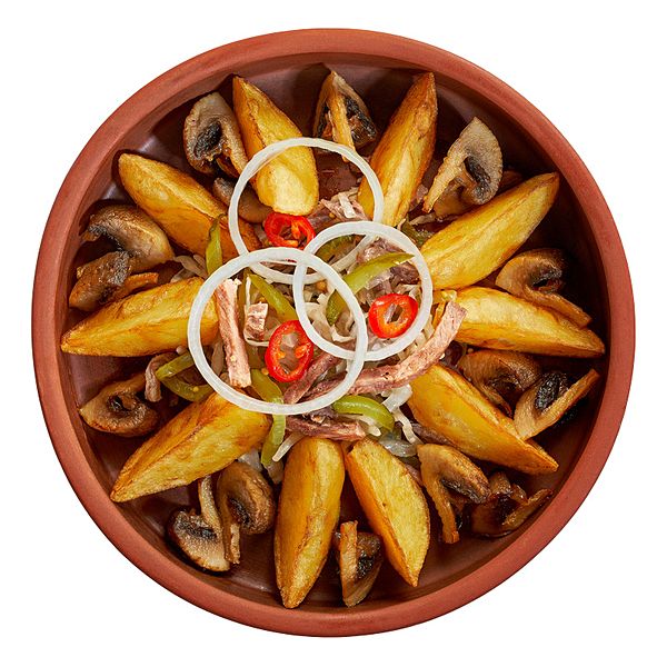 Теплый салат с говядиной