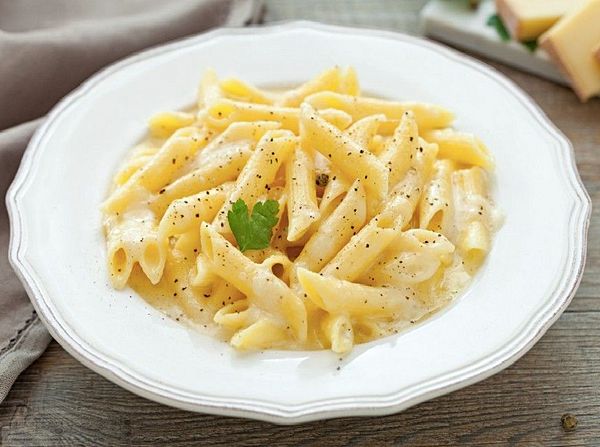 Макароны с сырным соусом