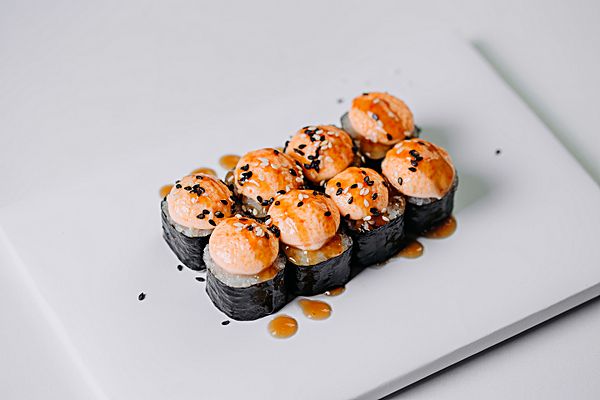 Запеченные с лососем