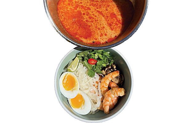 Лакса с креветками