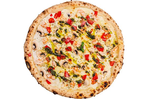 Пицца Креветки-Песто