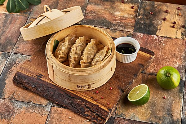 Гедзе с курицей и креветкой