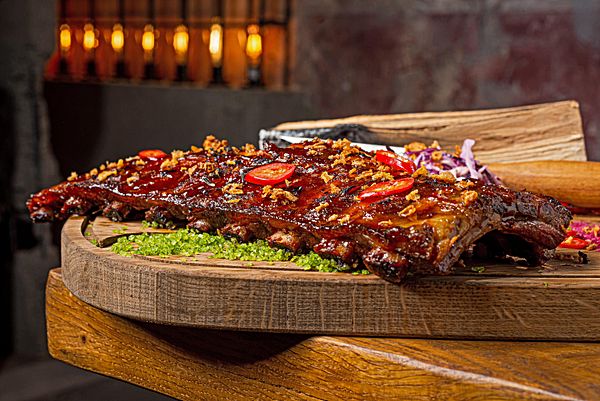 Ребра свиные острые, медово-горчичные или сладкие