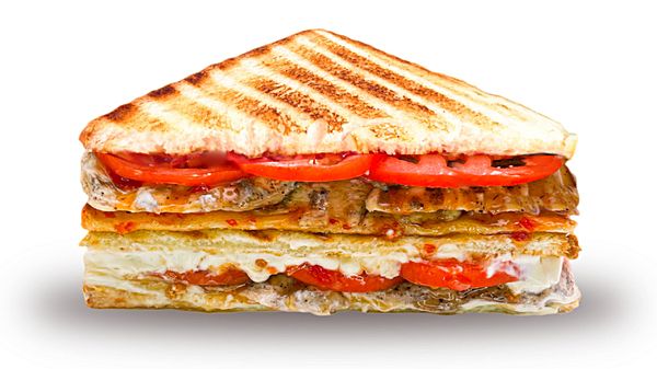 Сэндвич с курицей под сладким чили