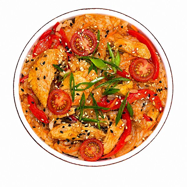 Рис Том Ям с курицей