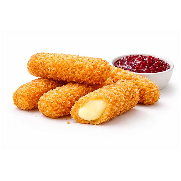 Сырные палочки с ягодным соусом