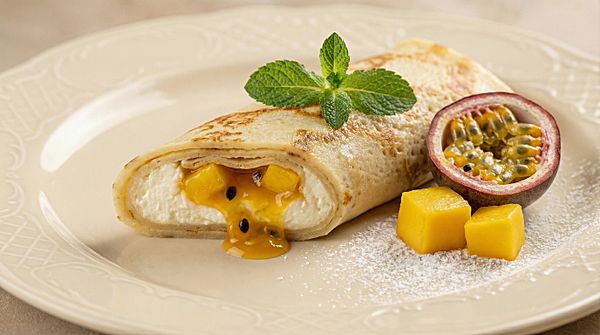 Творожок с ягодным конфитюром манго-маракуйя