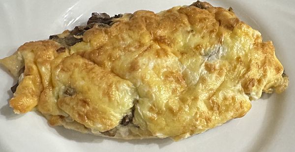 Филе куриное запеченое с грибами