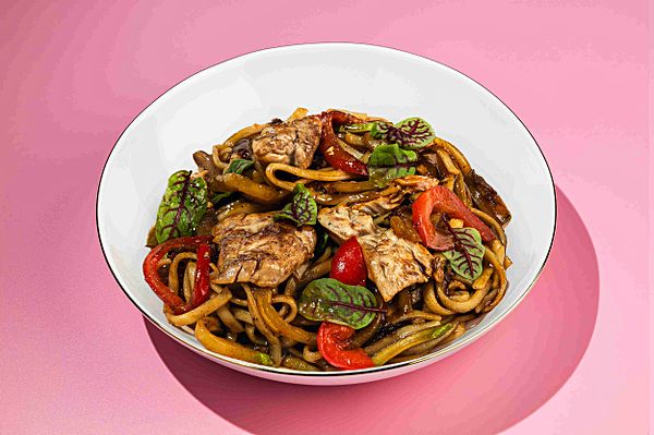 Удон с курицей