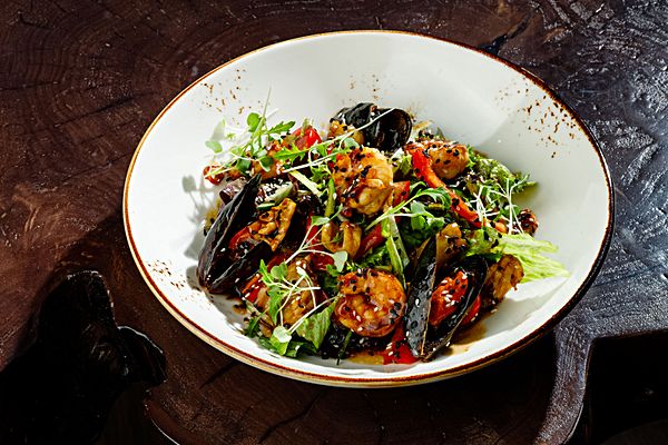 Салат с морепродуктами