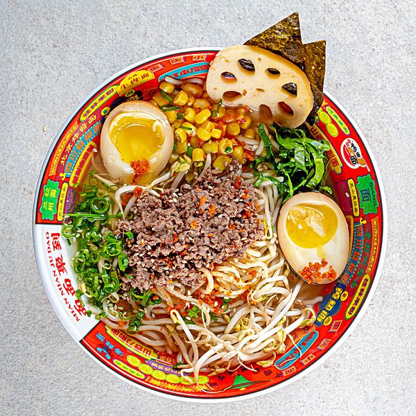 Рамен с фаршем из говядины