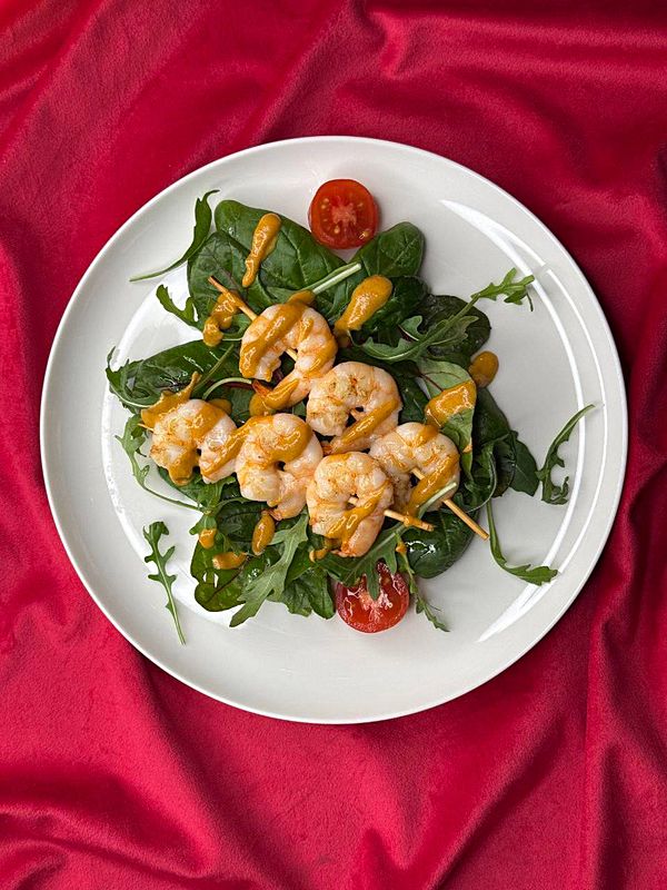 Креветки с соусом Том Ям