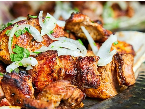 Шашлык из свиной корейки на кости