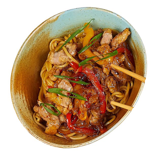 Удон с курицей