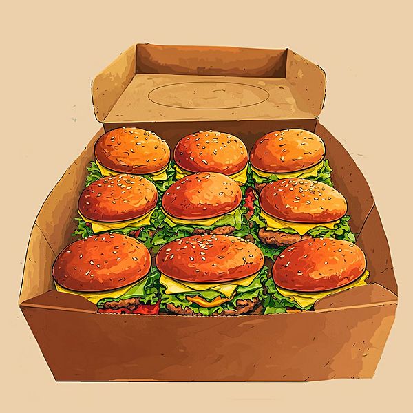 9 Мини-бургеров 