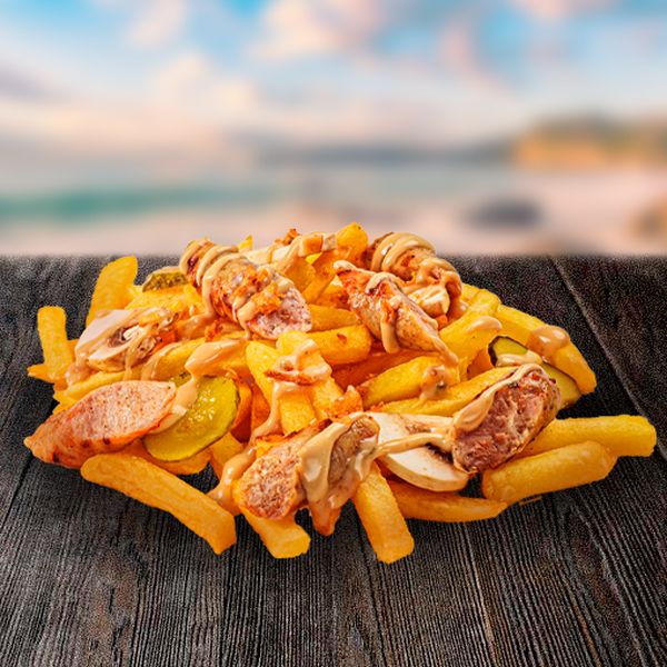 Теплый салат с грибами