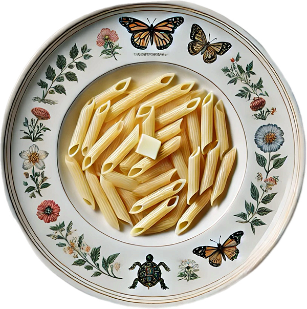 Пенне со сливочным маслом