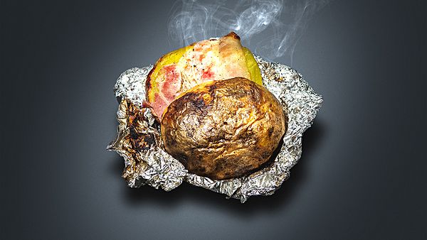 Картофель с беконом