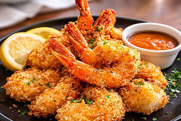 Тигровые креветки в темпуре