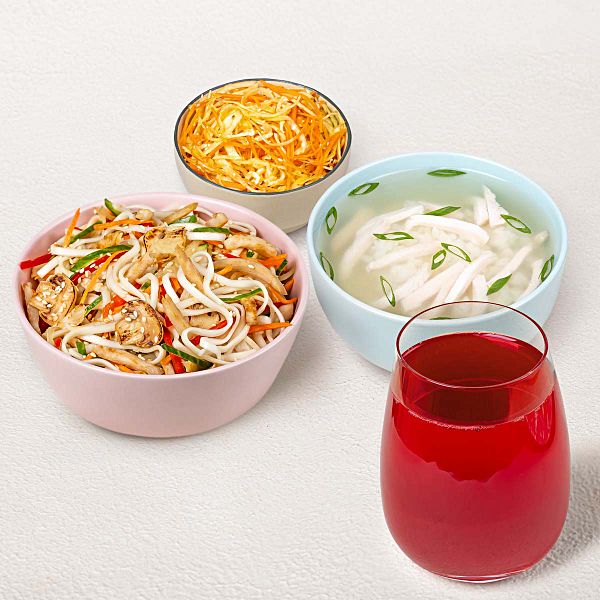 Бизнес-ланч Классический L с клюквенным морсом