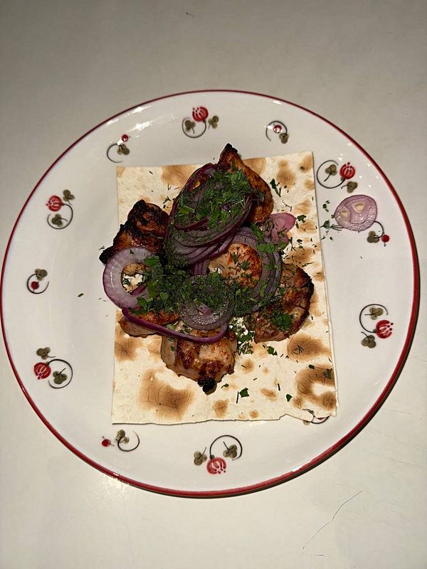 Шашлык из куриного бедра