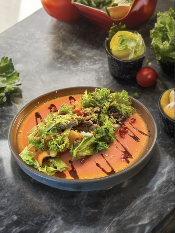 Салат мясной по-тбилиски