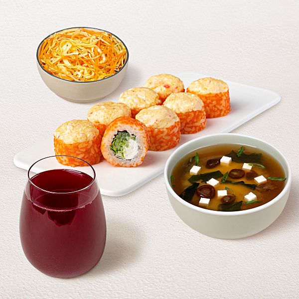 Бизнес-ланч Аппетитный L с морсом из черной смородины