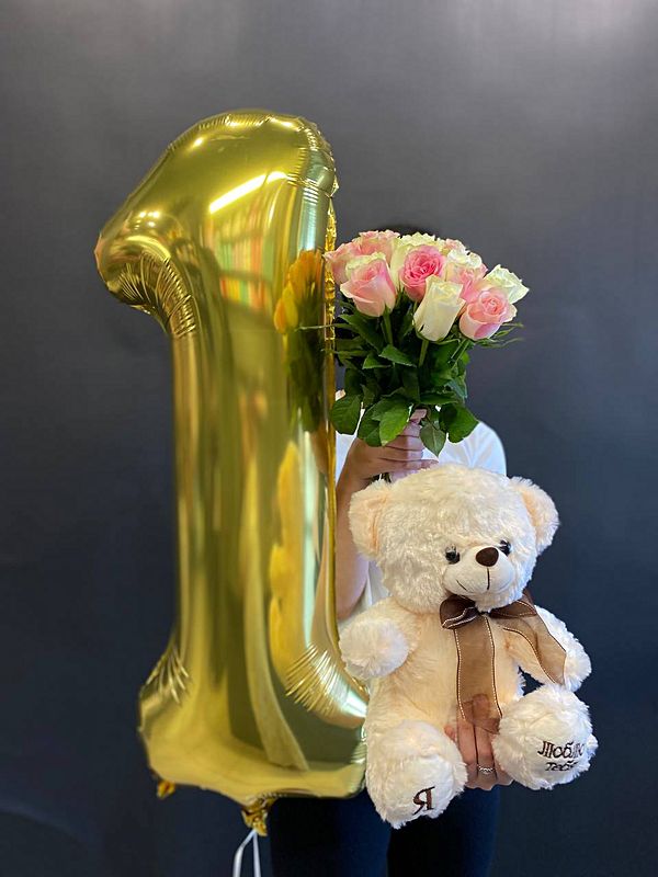 Шары фольгированные цифры в ассортименте