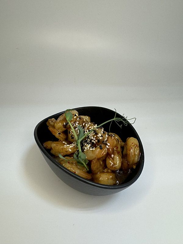 Креветка в кисло-сладком соусе