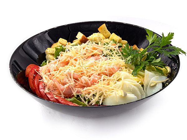 «Цезарь» с креветками