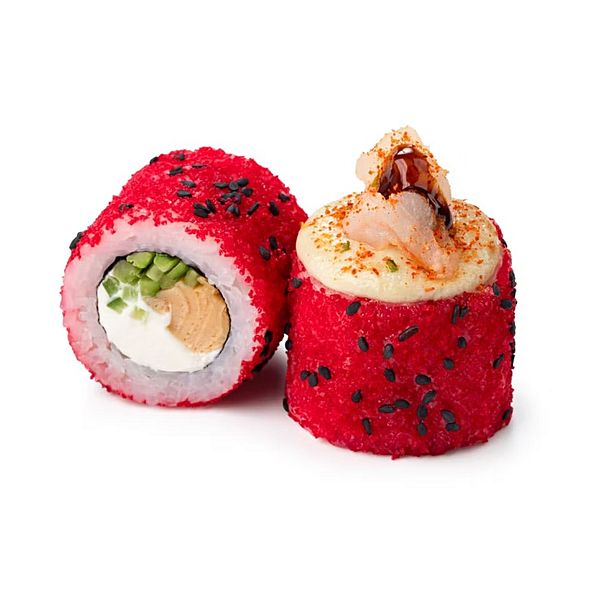 Запеченная креветка блю чиз