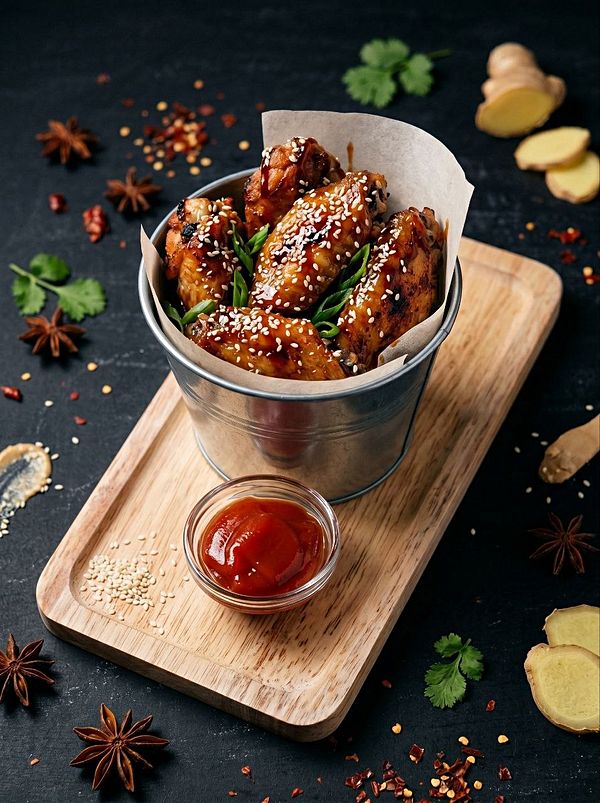 Крылышки куриные в соусе терияки