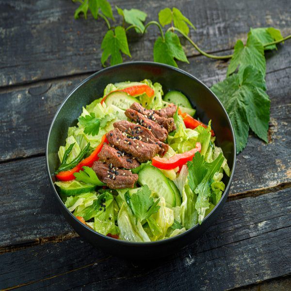 Салат с говядиной