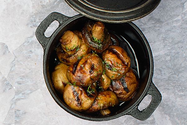 Грибы из угольной печи