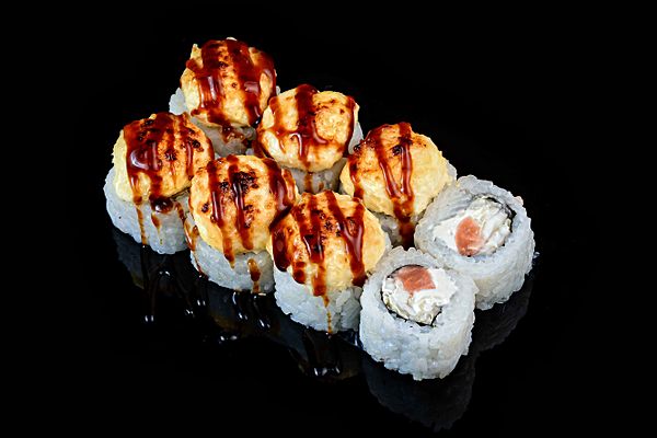 Запеченный с лососем